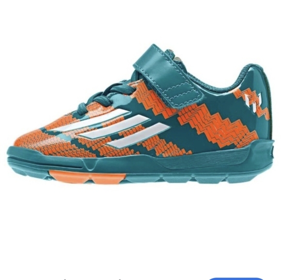 Adidas Boys Messi EL Performance ortholite Velcro Shoes toddler 7 - Picture 2 of 10